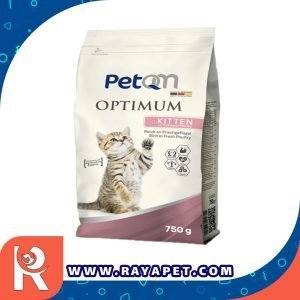 رایاپت فروشگاه آنلاین لوازم و غذای حیوانات خانگی-غذای خشک گربه پت کیو ام مدل اپتیموم