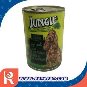 رایاپت فروشگاه آنلاین لوازم و غذای حیوانات خانگی-کنسرو غذای سگ جانگل مدل LAMB & WILDGAME