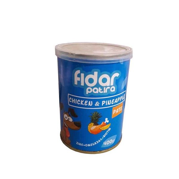 کنسرو غذای سگ فیدار پاتیرا مدل مرغ و آناناس وزن 400 گرم-رایاپت